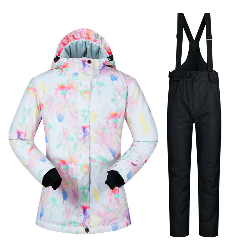 Women's Ski Suit, Thickened Breathable Outdoor Suit