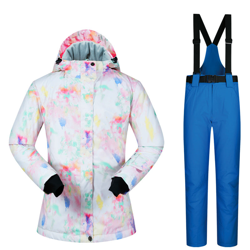 Women's Ski Suit, Thickened Breathable Outdoor Suit