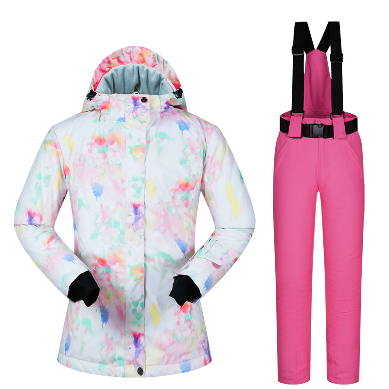 Women's Ski Suit, Thickened Breathable Outdoor Suit