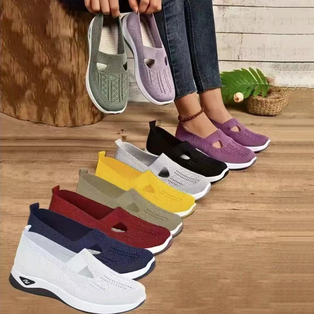 Women's Walking Shoes, Soft Bottom Casual Mesh Shoes