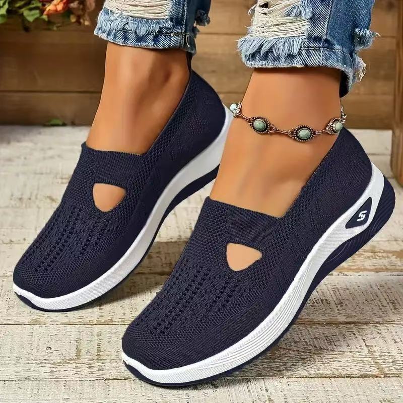 Women's Walking Shoes, Soft Bottom Casual Mesh Shoes