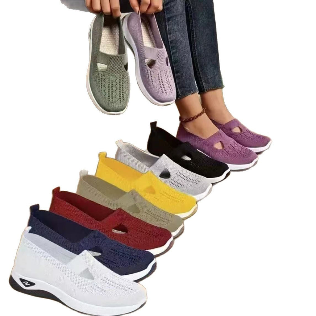 Women's Walking Shoes, Soft Bottom Casual Mesh Shoes