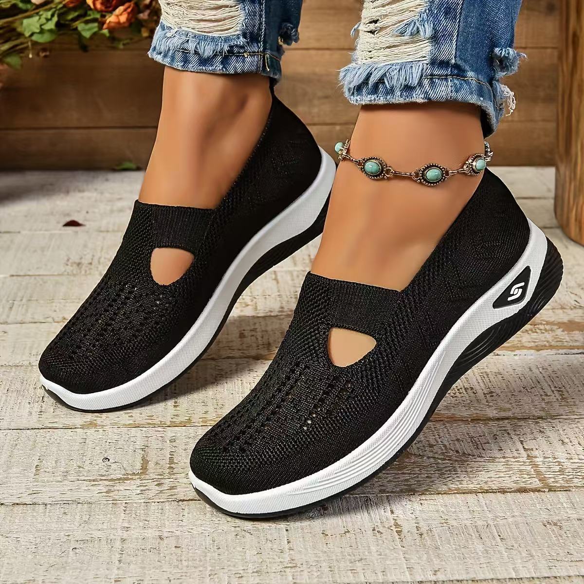 Women's Walking Shoes, Soft Bottom Casual Mesh Shoes