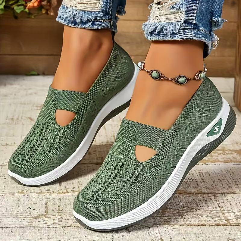 Women's Walking Shoes, Soft Bottom Casual Mesh Shoes