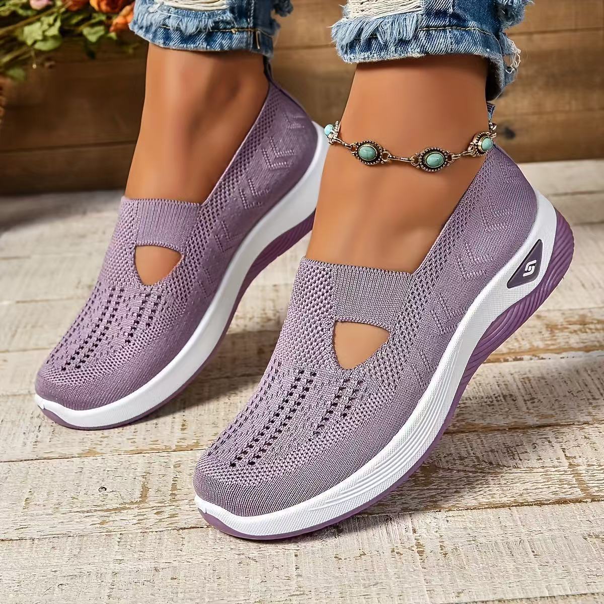 Women's Walking Shoes, Soft Bottom Casual Mesh Shoes