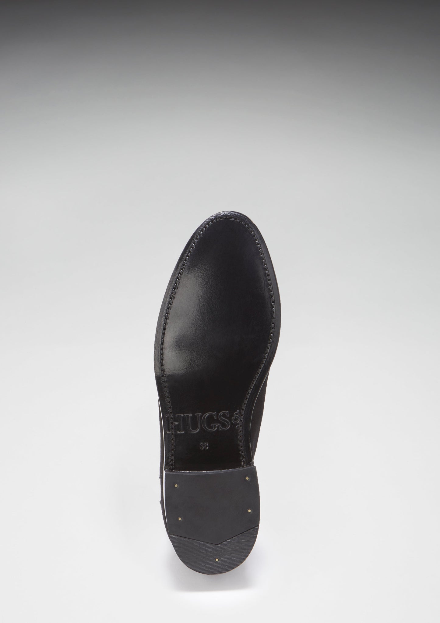 Women's Black Suede Chelsea Boots, Welted Leather Sole - QHA UK