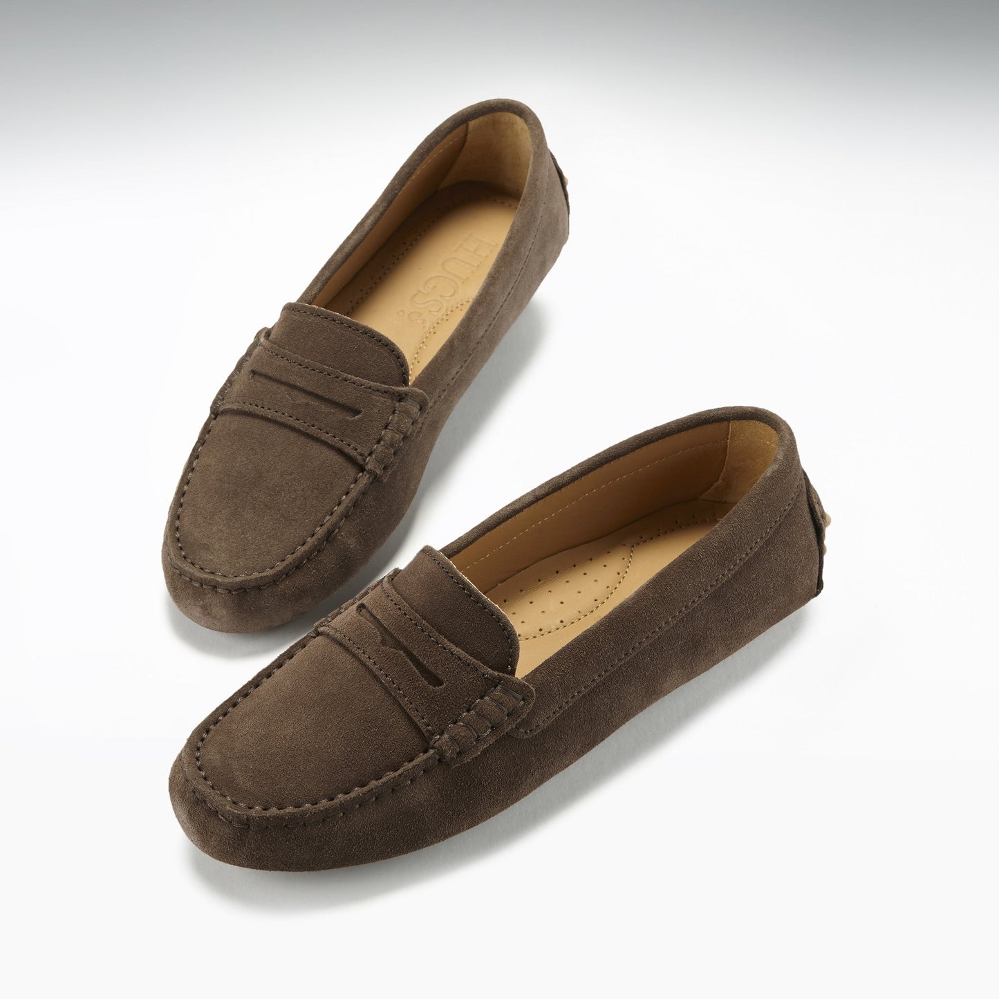 Hugs & Co Womens Brown Suede Penny Loafers EU 36-42 product image 2