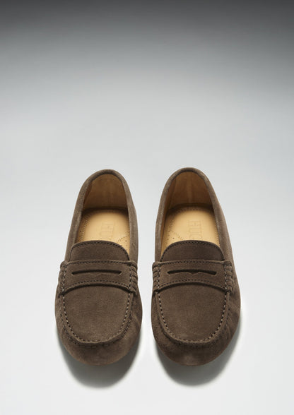 Hugs & Co Womens Brown Suede Penny Loafers EU 36-42 product image 3
