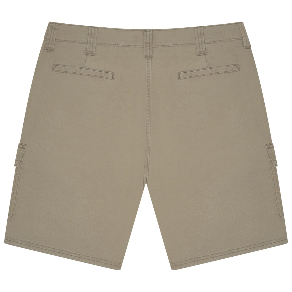 Wrangler Mens Cargo Shorts Stretch Relaxed Fit Work Casual Khaki - QHA UK