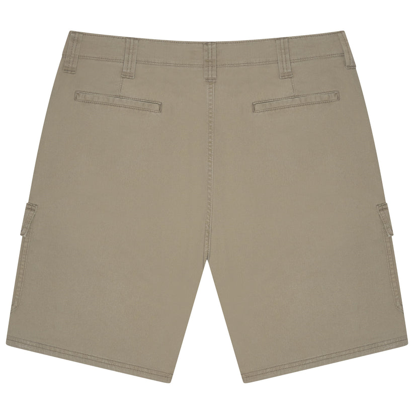 Wrangler Mens Cargo Shorts Stretch Relaxed Fit Work Casual Khaki - QHA UK