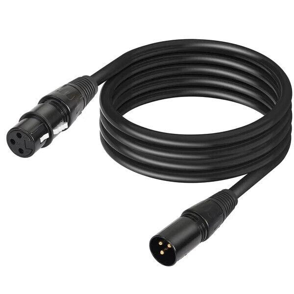 XLR Audio Cable Male to Female  3-pin Microphone Cord Shielded Noise Free