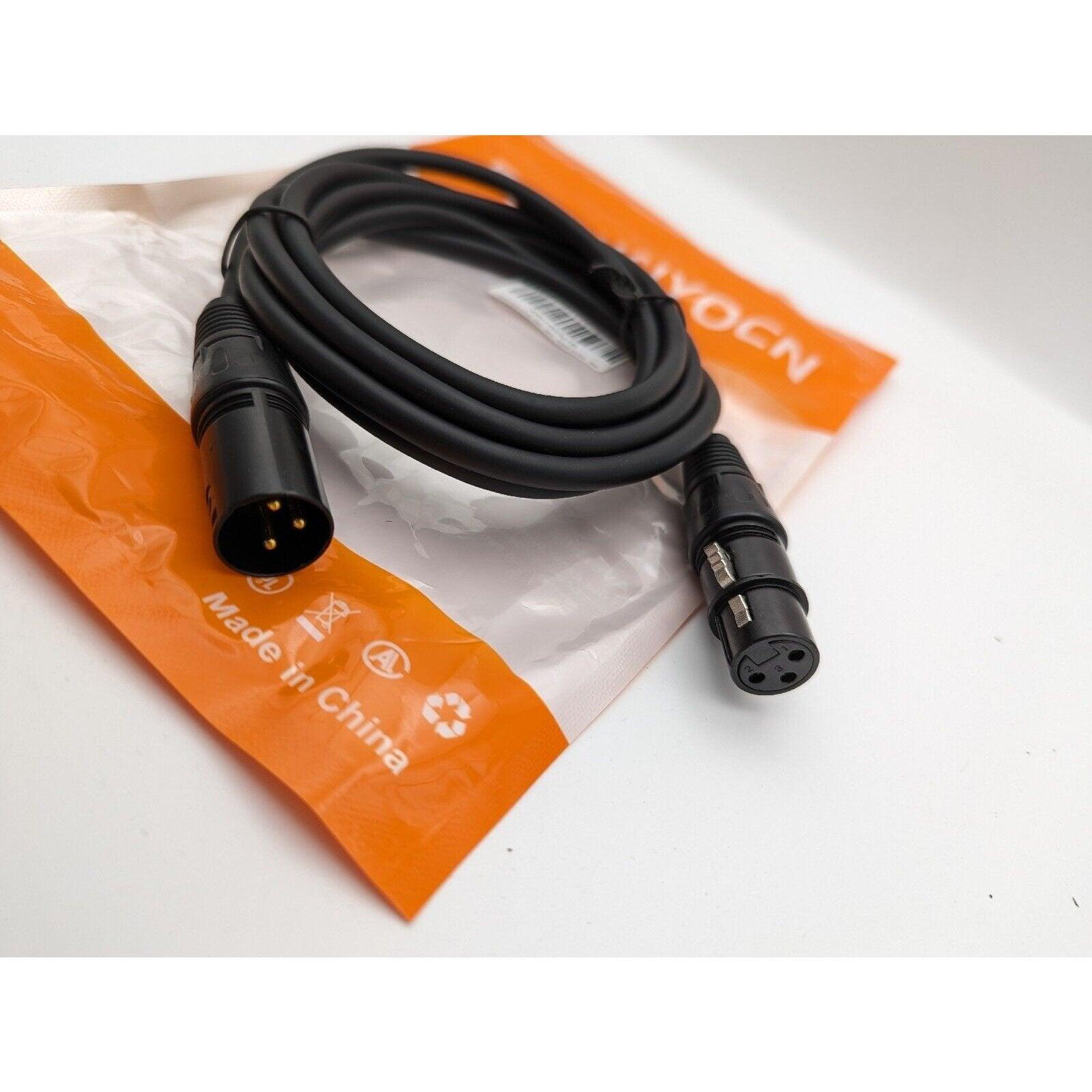 XLR Audio Cable Male to Female  3-pin Microphone Cord Shielded Noise Free