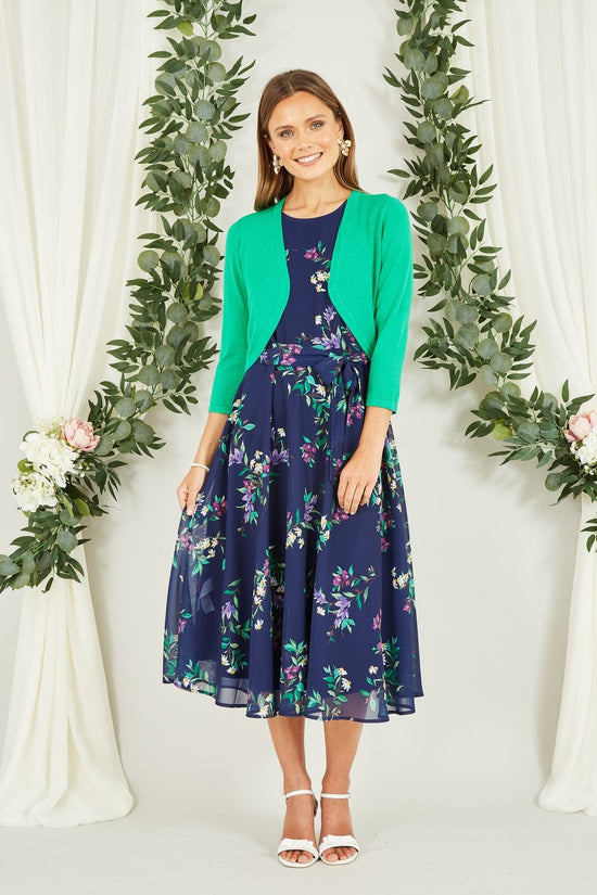 Yumi Green Knitted Curve Bolero - QHA UK