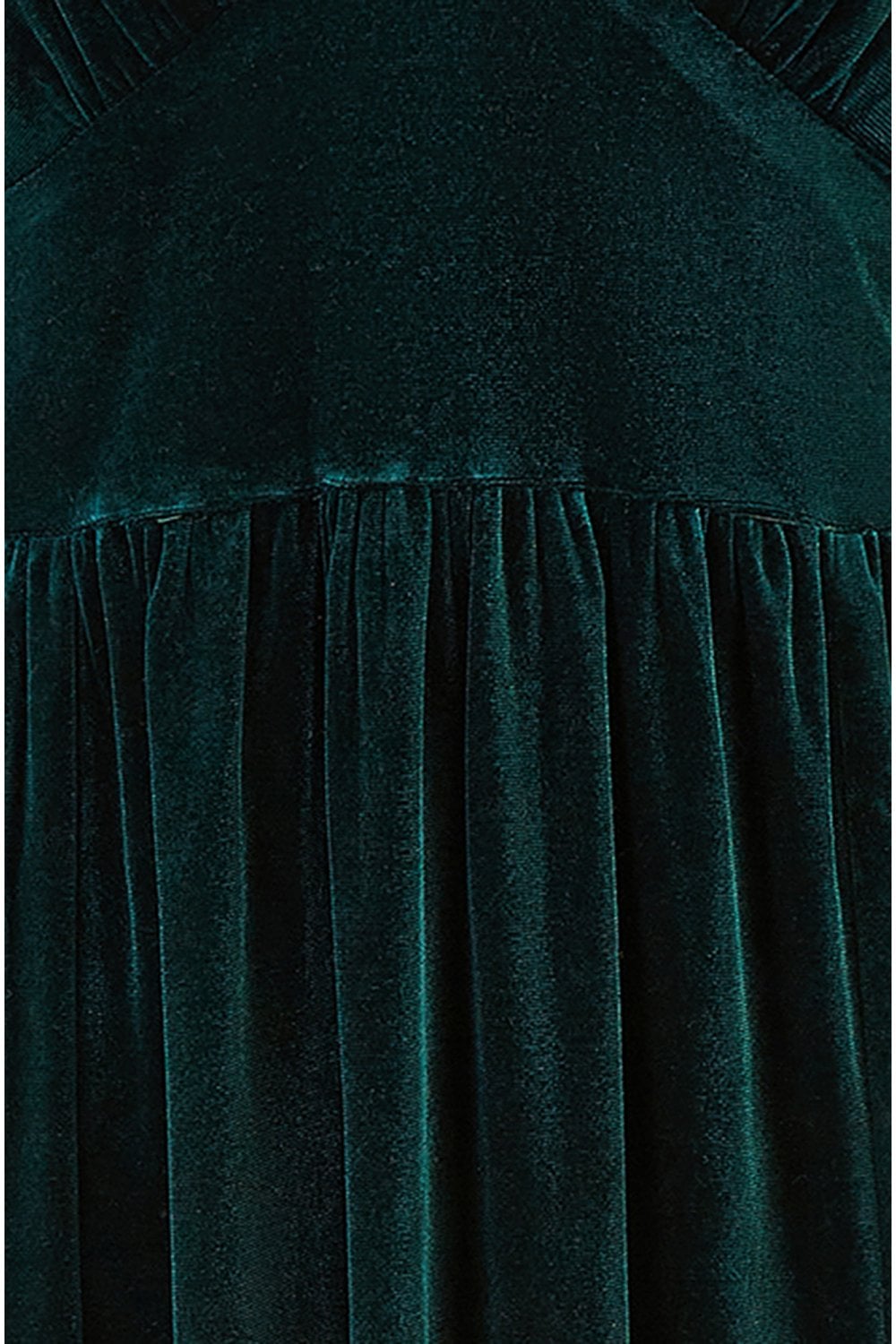 Yumi Green Velvet Midi Dress